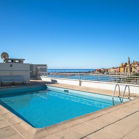マントンLe Rocamare - Piscine Toit Terrasse - Parking Prive - Terrasseアパートメント エクステリア 写真